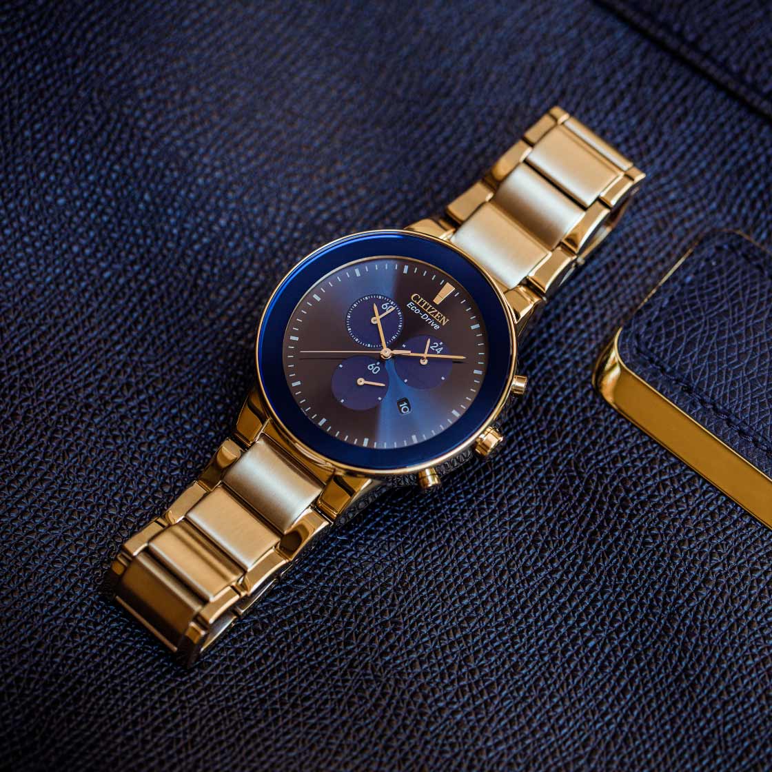 CITIZEN ECO-DRIVE CHRONOGRAPH AT2243-87L
