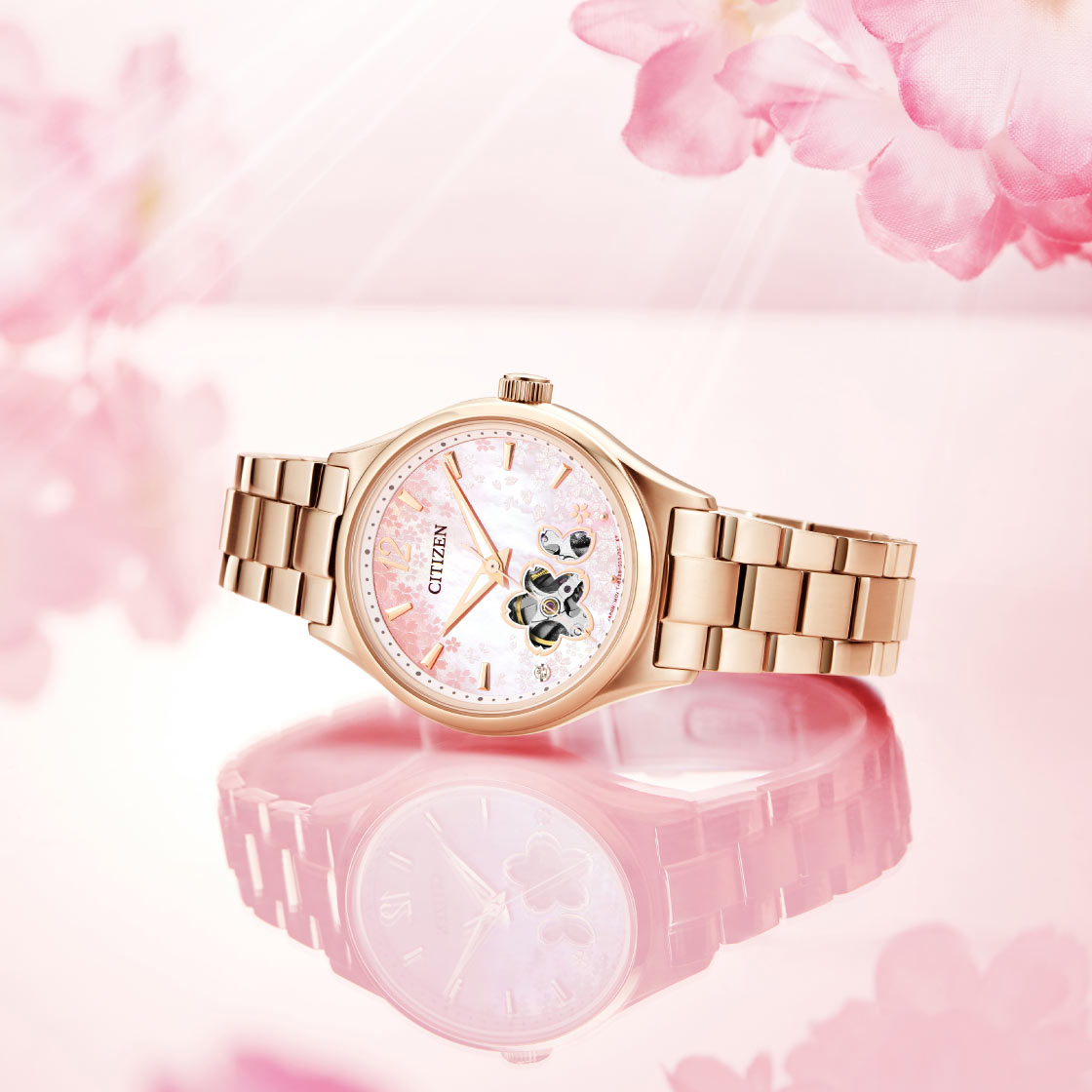 CITIZEN MECHANICAL OPEN HEART PC1017-61Y
