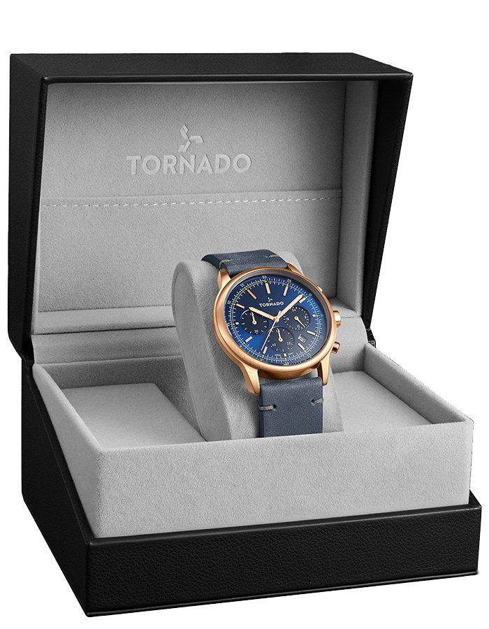 Tornado Classic Men's Multi Function Blue Dial Watch