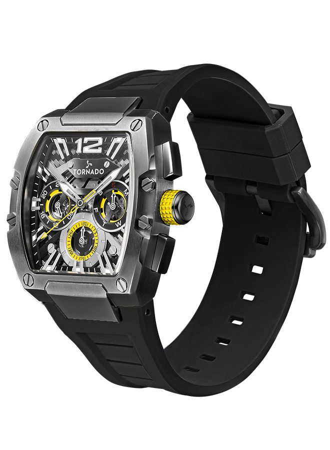 Tornado XENTIH Multi Function Watch - Black Yellow