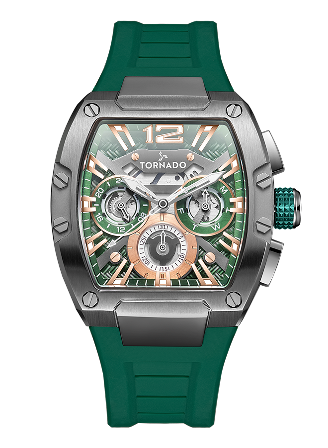 Tornado XENTIH Multi Function Watch - Green Grey