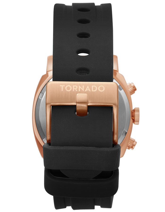Tornado LUMINA CHRONOSPHERE Chronograph Watch - Rose Gold Black