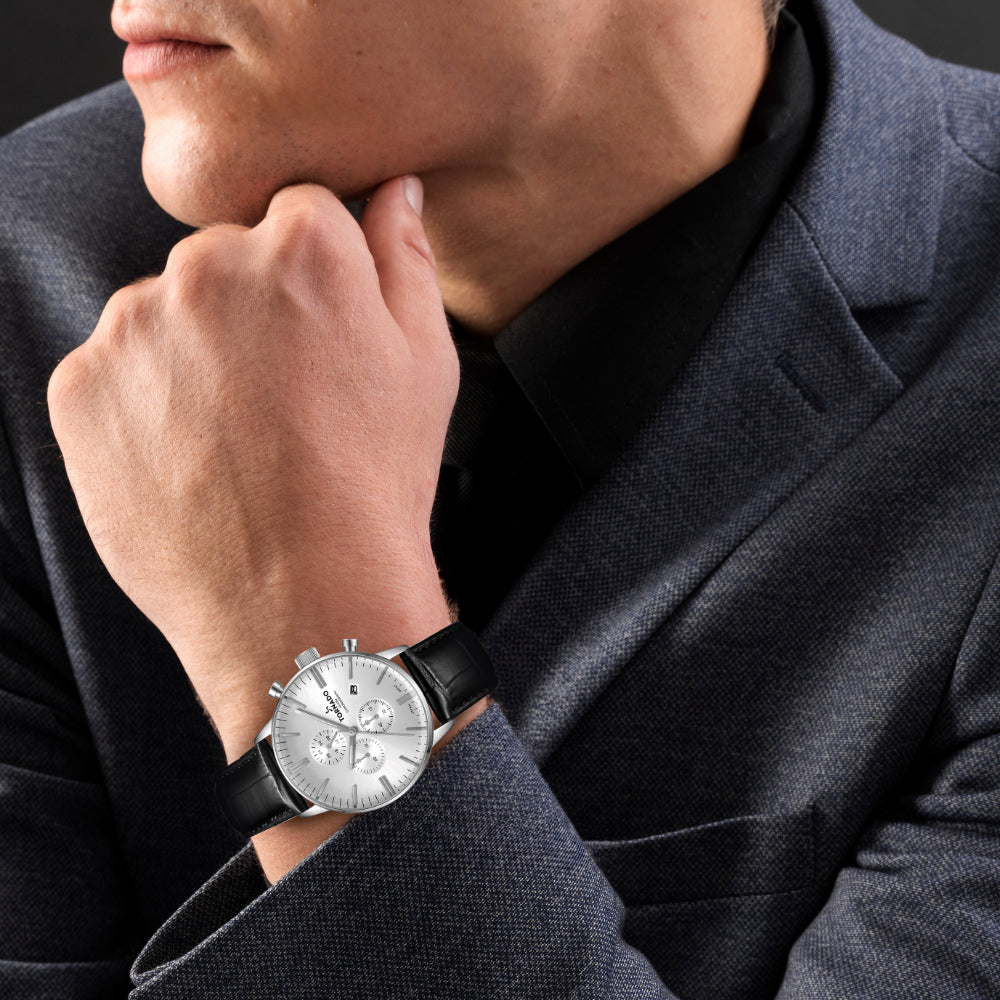 Tornado CELESTIA ELITE Chronograph Watch - White Silver