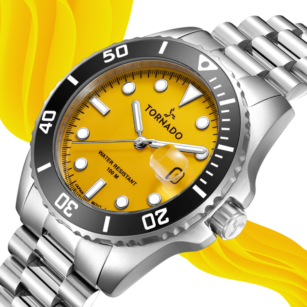 Tornado LUMINA ANALOG Onyx Yellow Silver