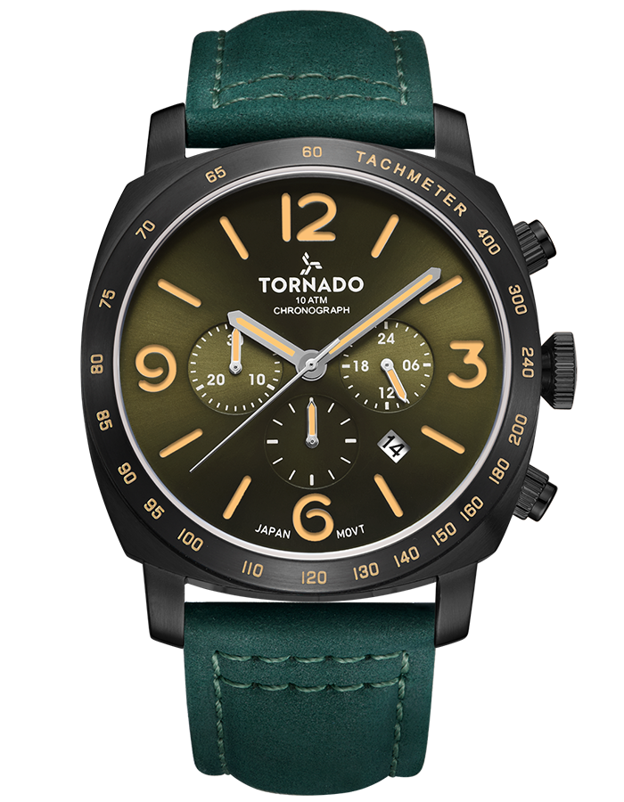 Tornado LUMINA CHRONOSPHERE Chronograph Watch - Green Black
