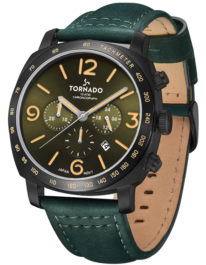 Tornado LUMINA CHRONOSPHERE Chronograph Watch - Green Black