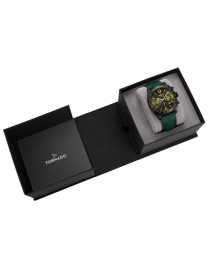 Tornado LUMINA CHRONOSPHERE Chronograph Watch - Green Black