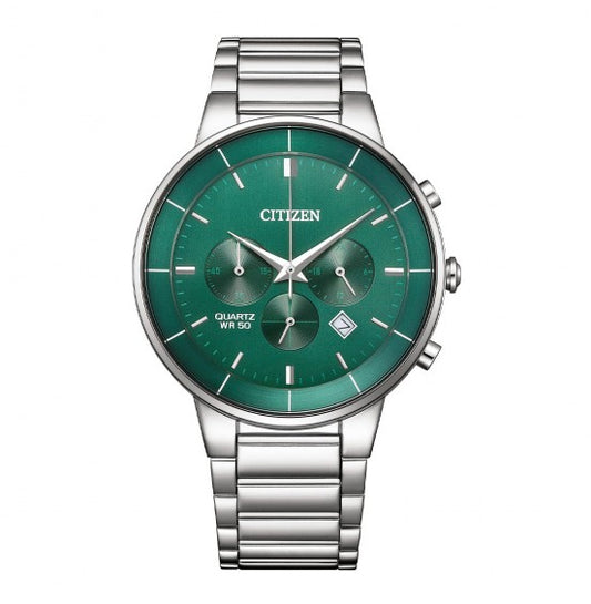 Citizen Quartz Gents Watch Green Dial - AN8220-52X