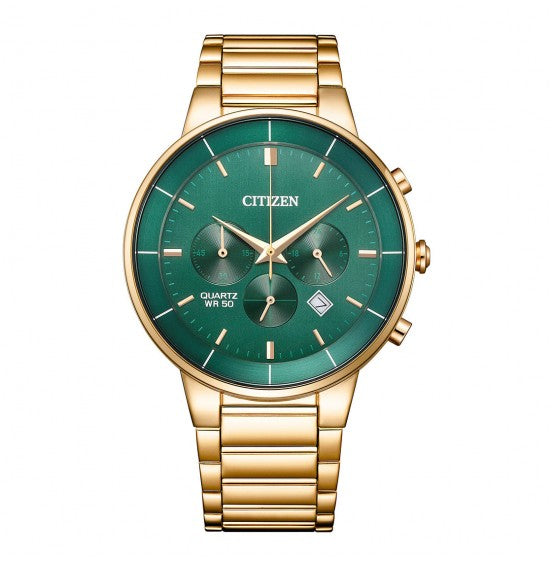 Citizen Quartz Gents Watch Green Dial - AN8223-54X