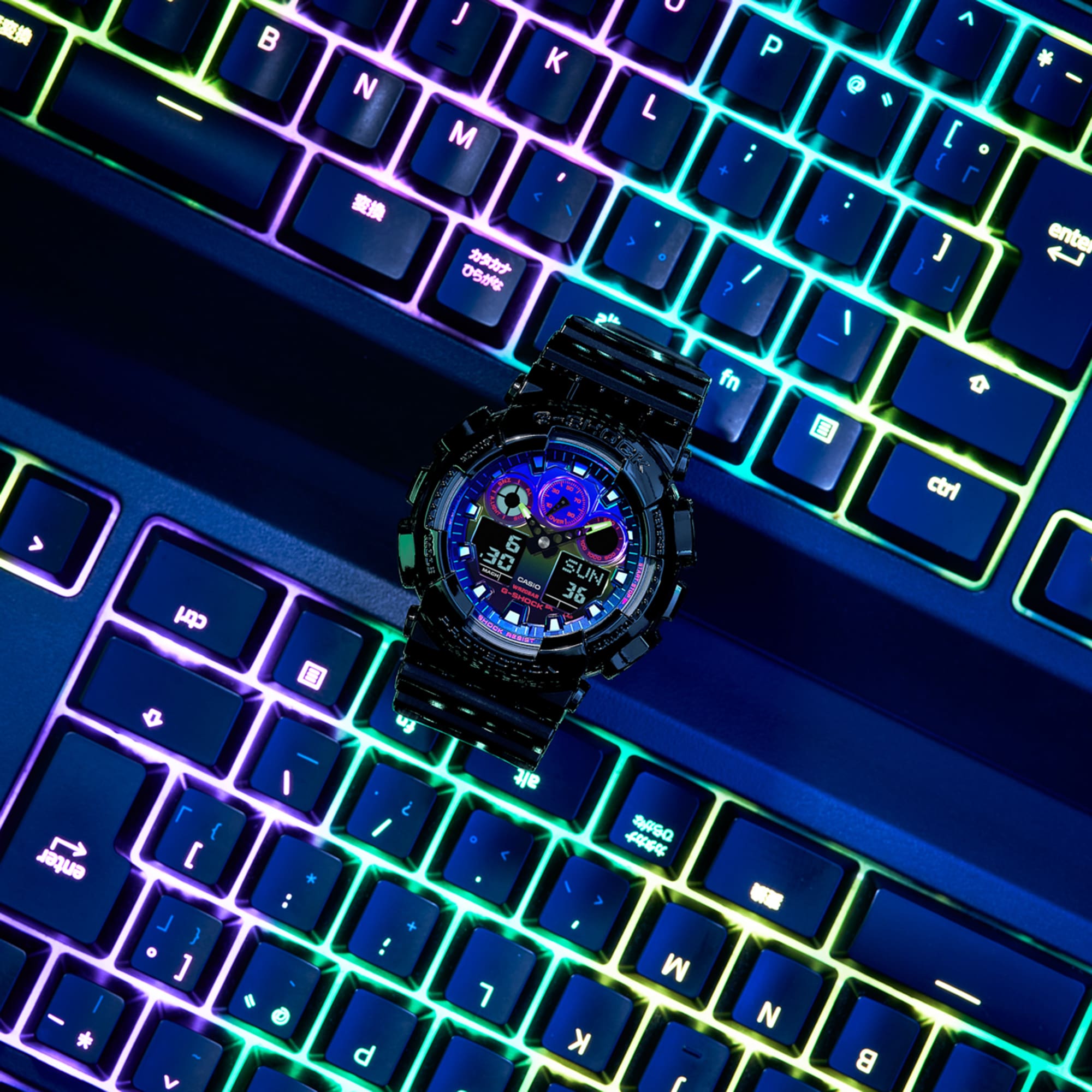 كاسيو GA-100RGB-1ADR