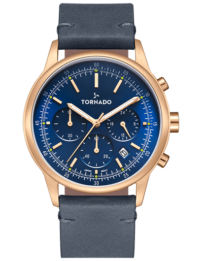 Tornado Classic Men's Multi Function Blue Dial Watch