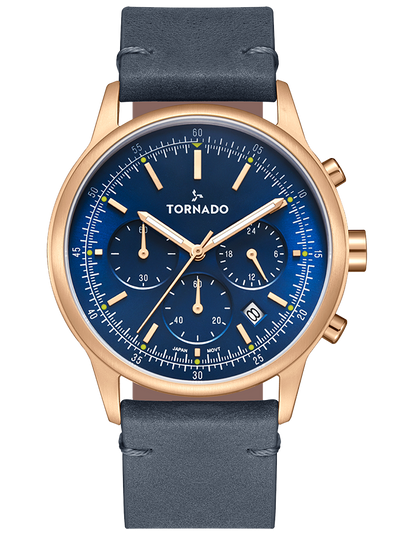 Tornado Classic Men's Multi Function Blue Dial Watch