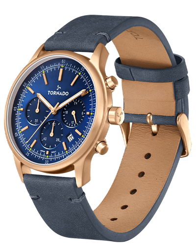 Tornado Classic Men's Multi Function Blue Dial Watch
