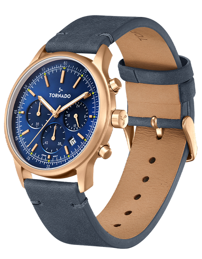 Tornado Classic Men's Multi Function Blue Dial Watch
