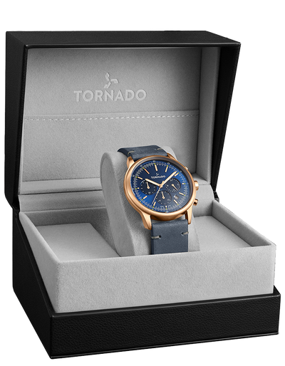 Tornado Classic Men's Multi Function Blue Dial Watch