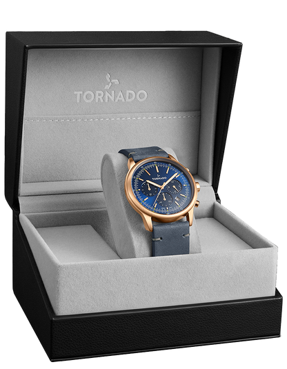 Tornado Classic Men's Multi Function Blue Dial Watch