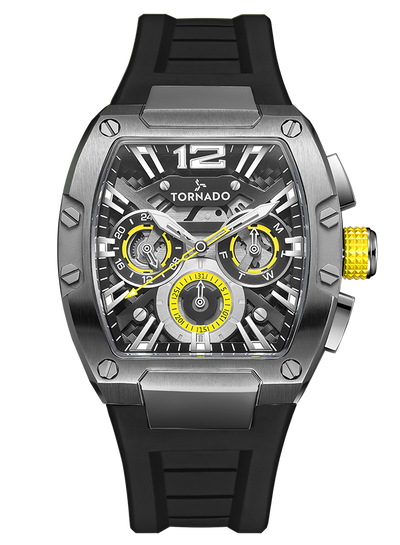Tornado XENTIH Multi Function Watch - Black Yellow