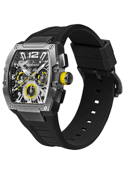 Tornado XENTIH Multi Function Watch - Black Yellow