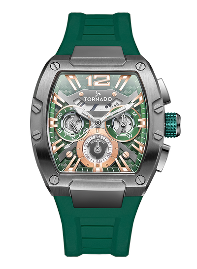 Tornado XENTIH Multi Function Watch - Green Grey