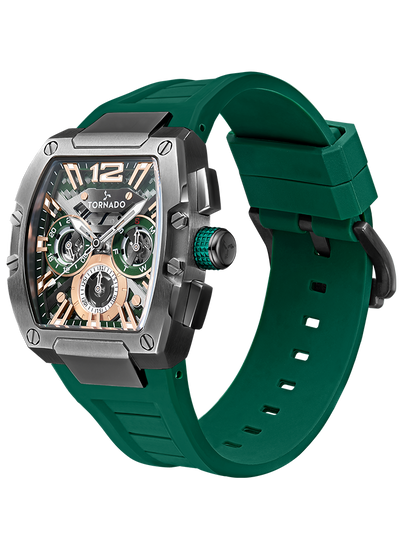 Tornado XENTIH Multi Function Watch - Green Grey