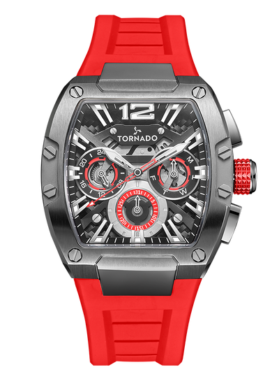 Tornado XENTIH Multi Function Watch - Red Grey