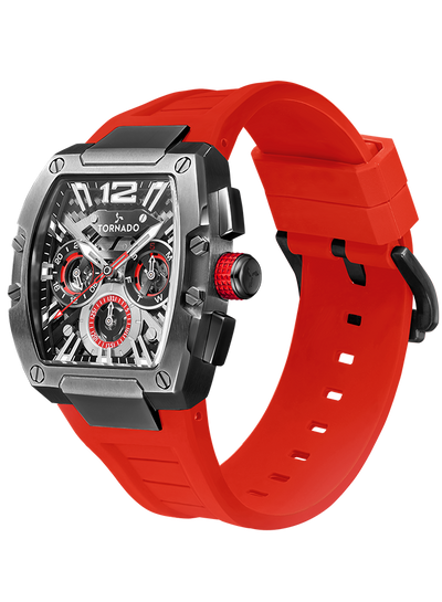 Tornado XENTIH Multi Function Watch - Red Grey