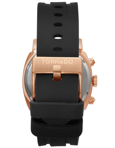 Tornado LUMINA CHRONOSPHERE Chronograph Watch - Rose Gold Black