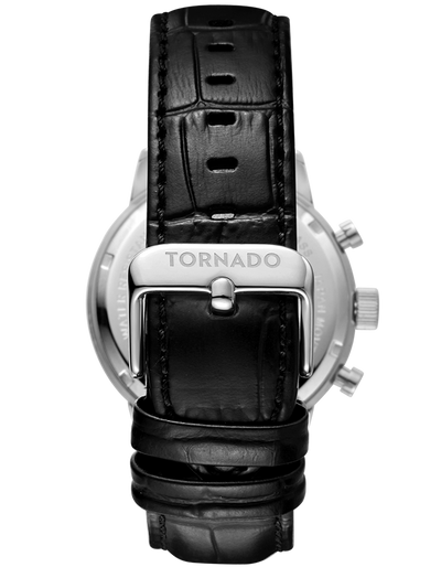 Tornado CELESTIA ELITE Chronograph Watch - White Silver