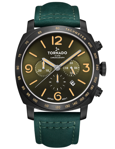 Tornado LUMINA CHRONOSPHERE Chronograph Watch - Green Black