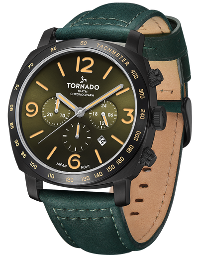 Tornado LUMINA CHRONOSPHERE Chronograph Watch - Green Black