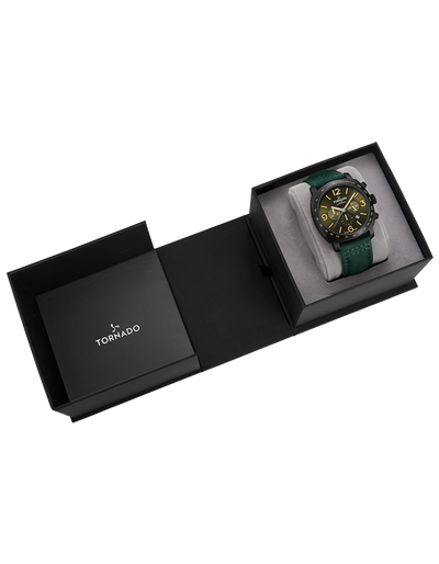 Tornado LUMINA CHRONOSPHERE Chronograph Watch - Green Black